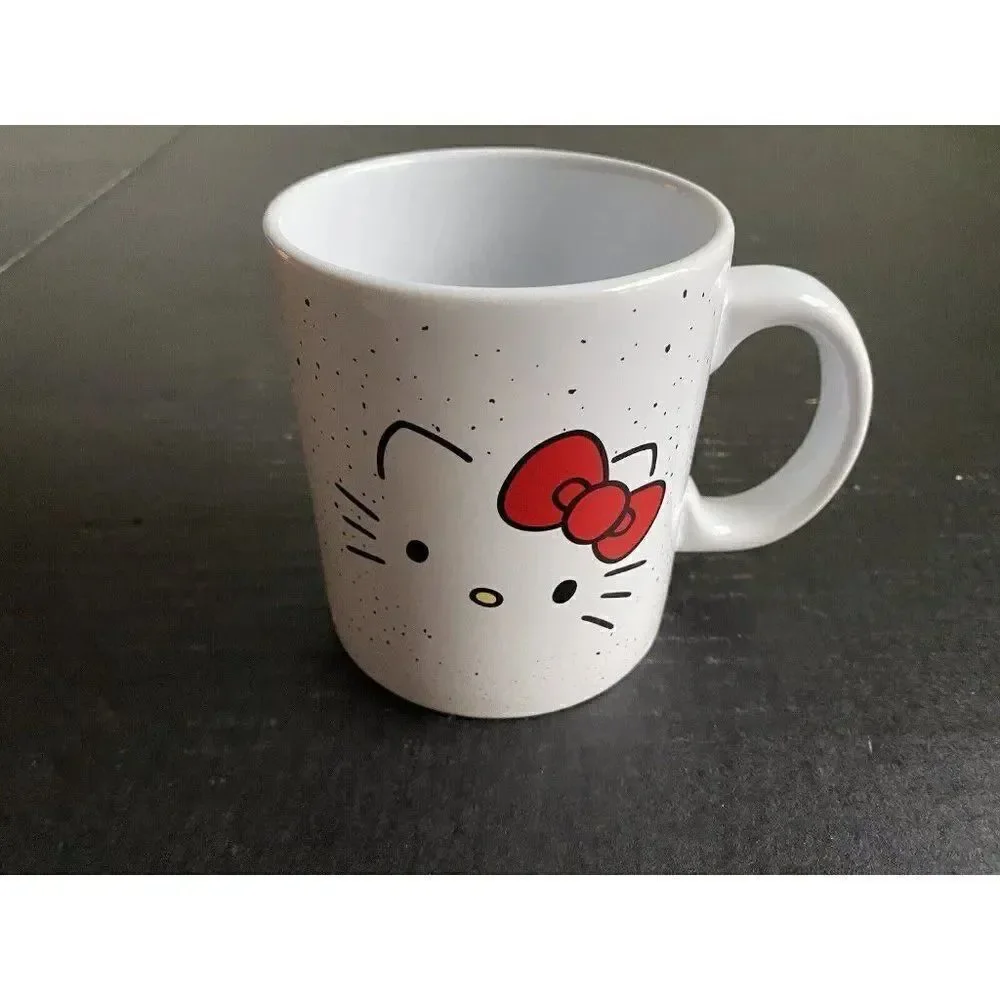 Sanrio Hello Kitty‎ Speckled Face 20oz Ceramic Coffee Tea Mug Cup NEW